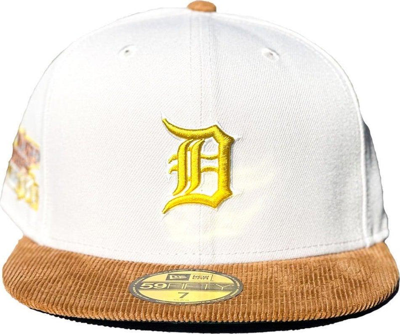 New Era Detroit Tigers '84 Corduroy Yellow Beige Green 59Fifty 5950 Patch Fitted