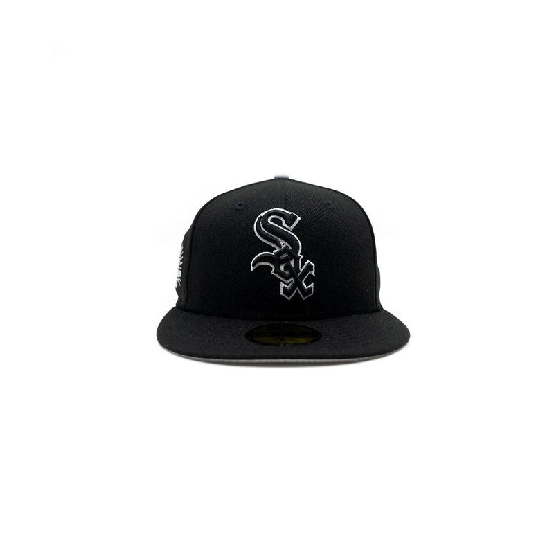 New Era Chicago White Sox WS '05 Black White 59Fifty 5950 Patch Fitted Cap Hat