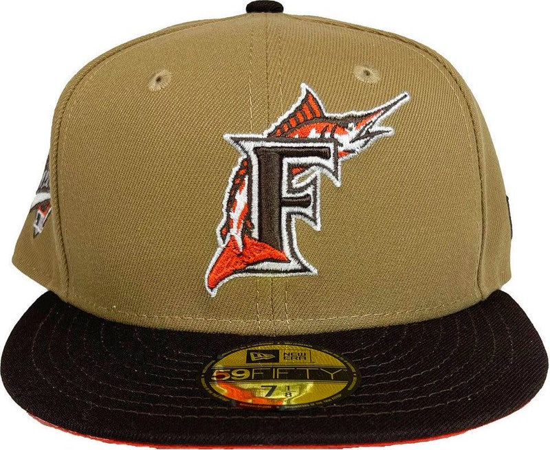 New Era Florida Marlins '97 Wheat White Orange Brown 59Fifty 5950 Patch Fitted