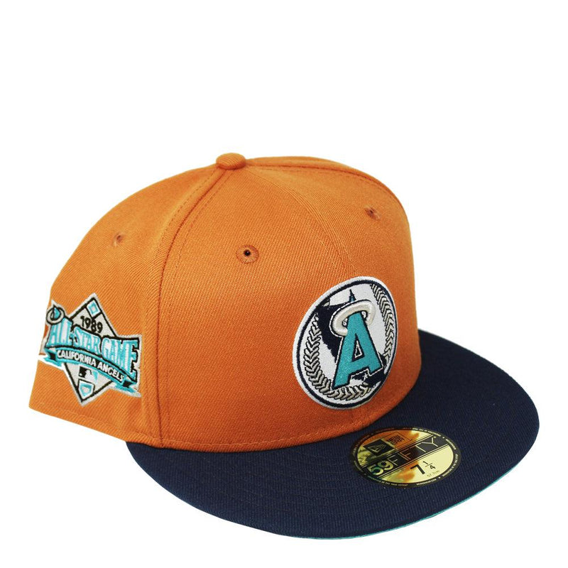 New Era LA Angels '89 ASG Orange White Navy Blue Teal 59Fifty 5950 Patch Fitted