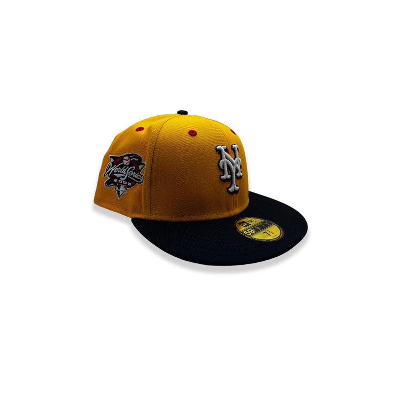 New Era NY Mets '09 WS Orange White Black 59Fifty 5950 Patch Fitted Cap Hat