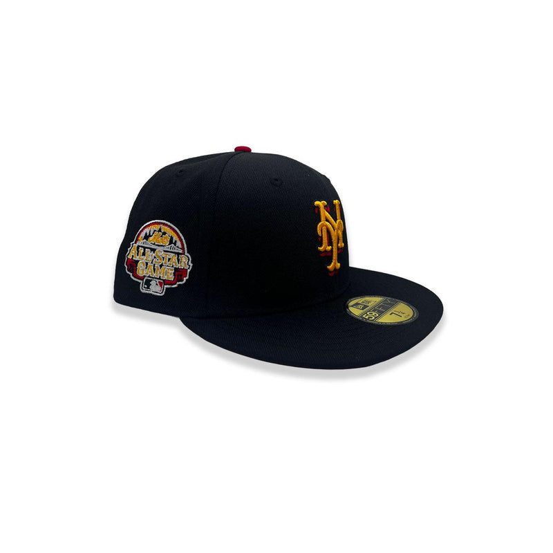 New Era NY Mets '13 ASG Black Yellow Red 59Fifty 5950 Patch Fitted Cap Hat