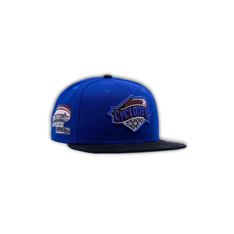 New Era Brooklyn Cyclones Blue Black Red 59Fifty 5950 Patch Fitted Hat Cap