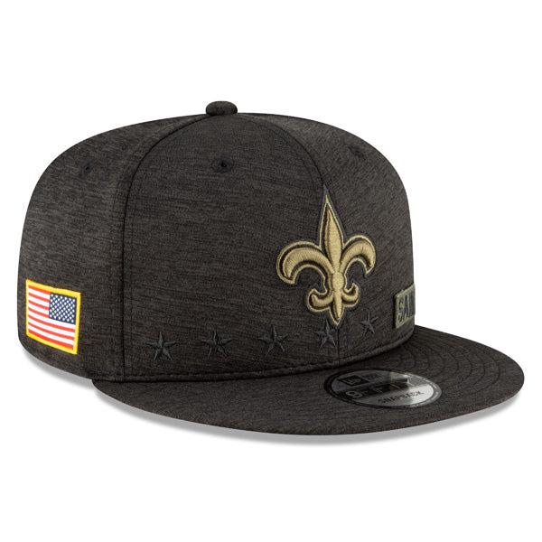 New Era Orleans Saints Heather Black Green Gold USA 9Fifty 950 Patch Snapback