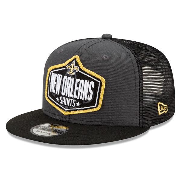 New Era Orleans Saints Gray Black Yellow Gold White 9Fifty 950 Patch Snapback