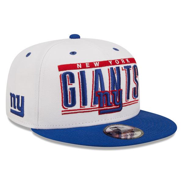 New Era NY Giants NFL White Blue Red 9Fifty 950 Patch Snapback Cap Hat