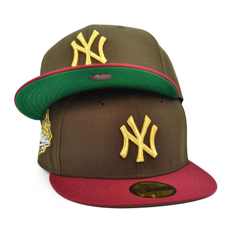 New Era NY Yankees Walnut Green Yellow Red Cardinal 59Fifty 5950 Patch Fitted
