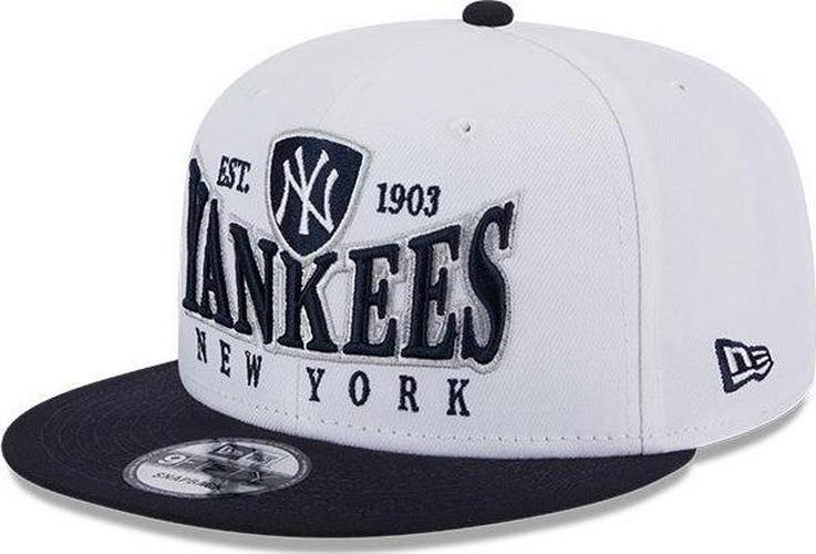 New Era NY Yankees MLB CRES White Navy Blue Gray Black 9Fifty 950 Patch Snapback