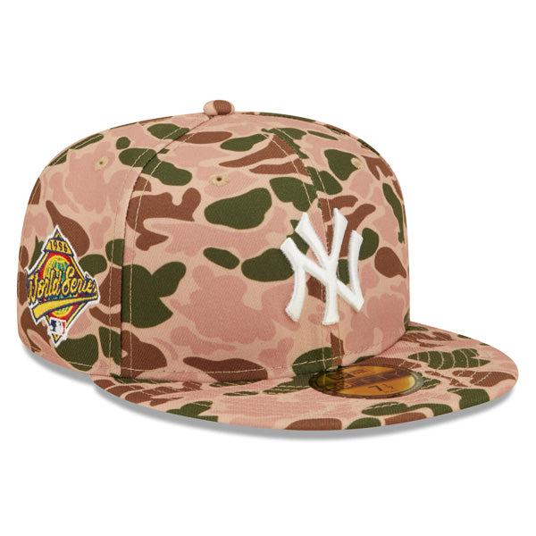 New Era NY Yankees '96 WS DUCK CAMO DELUXE Orange 59Fifty 5950 Patch Fitted Hat
