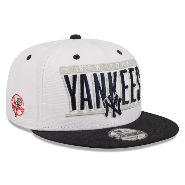 New Era NY Yankees White Navy Blue Black Red 9Fifty 950 Patch Snapback Cap Hat