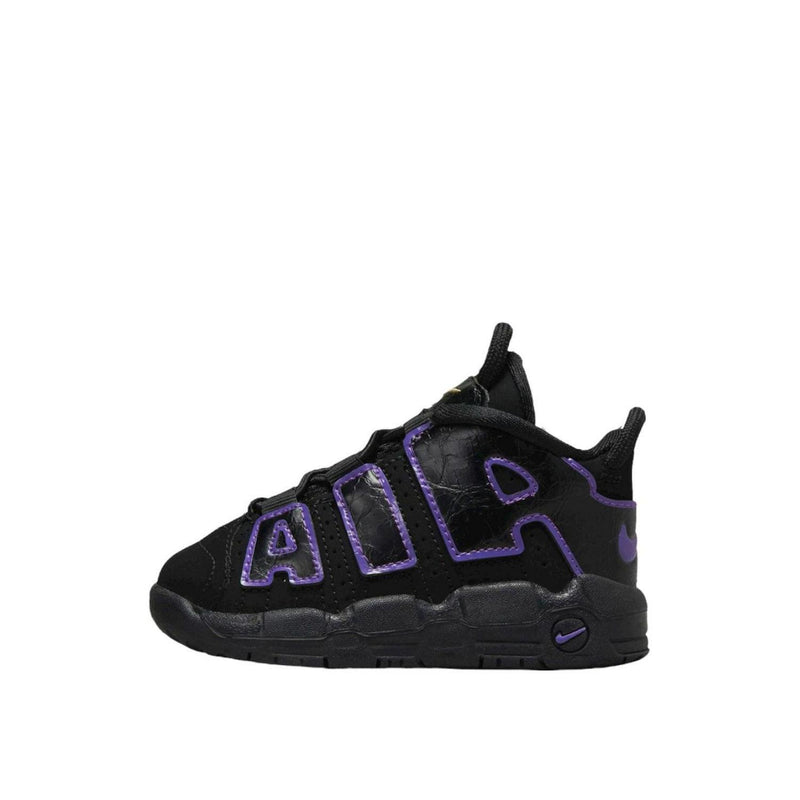 Kids Nike Air More Uptempo TD Black Violet DX5956-001 Shoe Sneaker Trainer