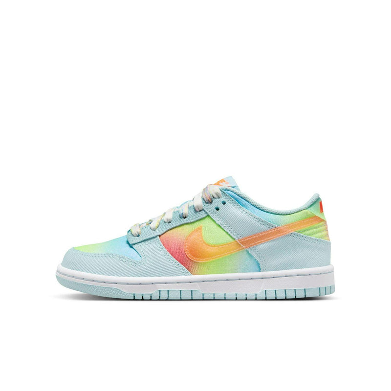 Kids Nike Dunk Glacier Blue White Orange Pink GS HF4797-474 Sneaker Shoe