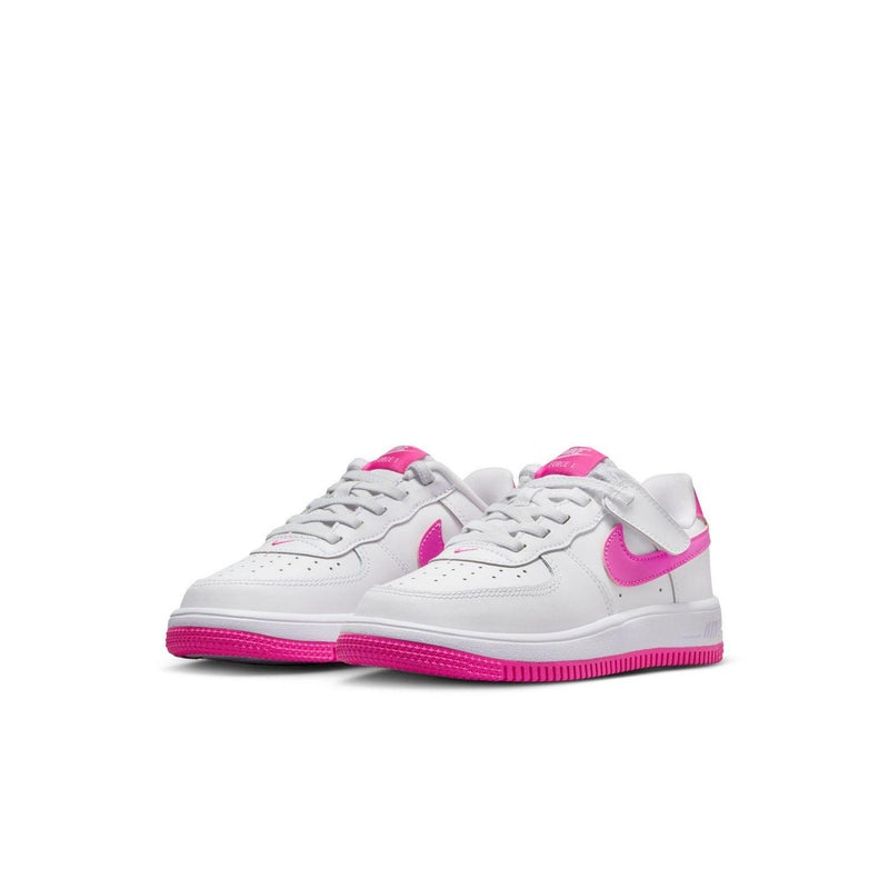 Kids Nike Force 1 Low Easyon PS White Pink Fuschia FN0237-102 Sneaker Shoe
