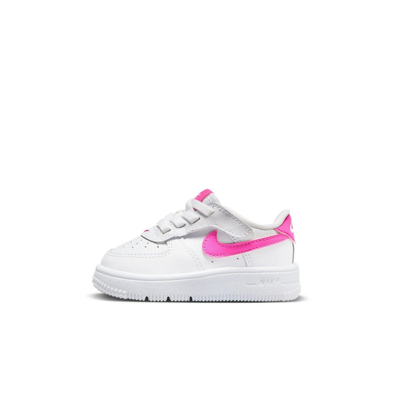 Kids Nike Force 1 Low Easyon TD White Pink FN0236-102 Shoe Sneaker Trainer