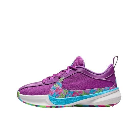 Kids Nike Freak 5 GS Blue White Purple Pink DZ4486-500 Sneaker Shoe Trainer