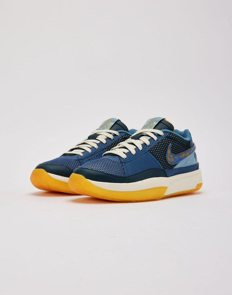 Kids Nike Ja 1 SE GS Navy Blue Brown Black White Yellow FQ7371-400 Shoe Trainer