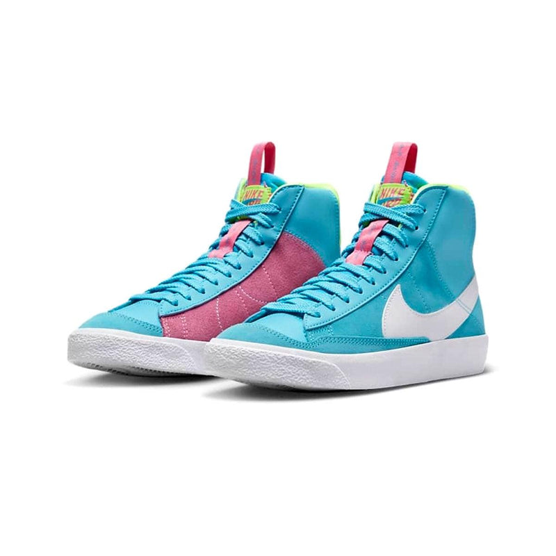 Kids Nike Blazer Mid 77 Dance Blue Pink White DQ6084-400 Sneaker Shoes Trainer