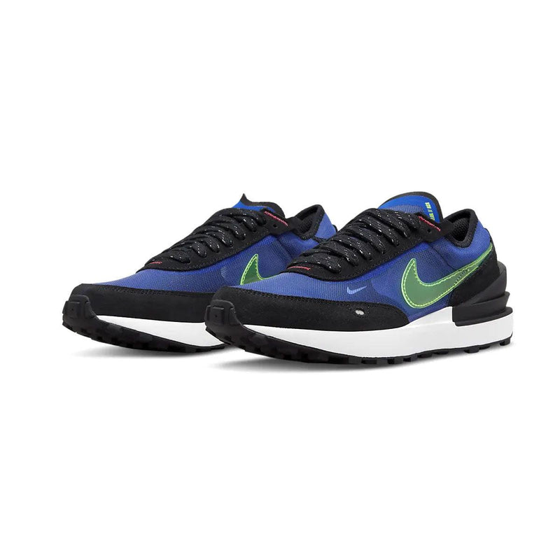 Kids Nike Waffle One Medium Blue Volt Black DV2235-400 Shoe Sneaker Trainer