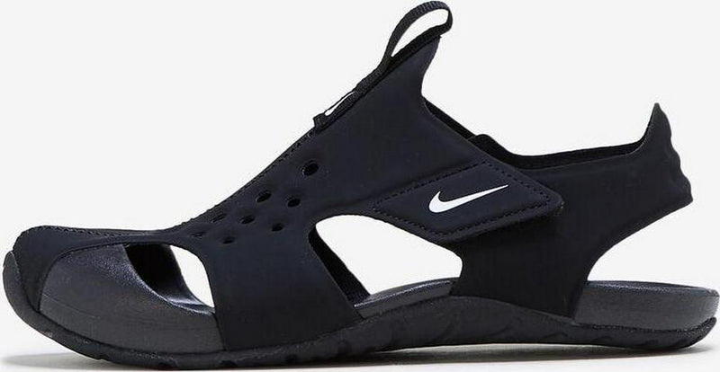 Kids Nike Sunray Protect 2 PS Black 943826-001 Slide Sandal Slippers