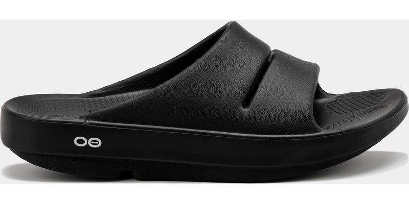 OOFOS OOAHH Slides Mens Sandals Black Comfortable Lightweight Slipper