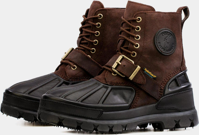 Ralph Lauren OSLO High Mens Boot Brown Black Snow Rain Boots