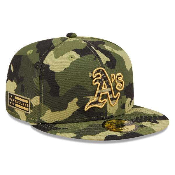 New Era Oakland Athletics '22 Armed Forces Field Camo 59Fifty 5950 Patch Fitted