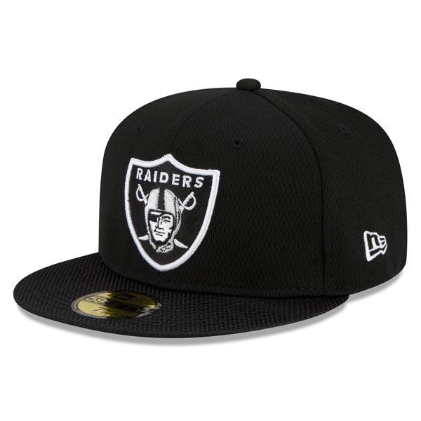 New Era Oakland Raiders '21 Black White Silver 59Fifty 5950 Patch Fitted