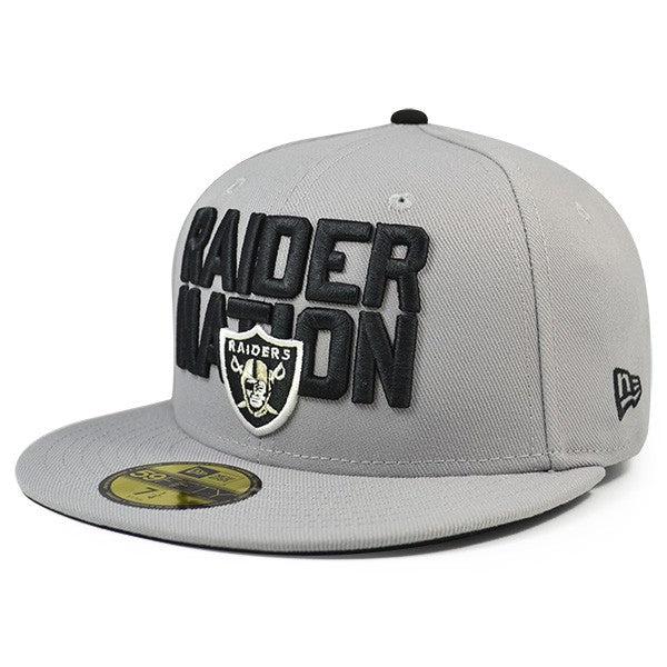 New Era Las Vegas Oakland LA Raiders NFL Gray Black 59Fifty 5950 Patch