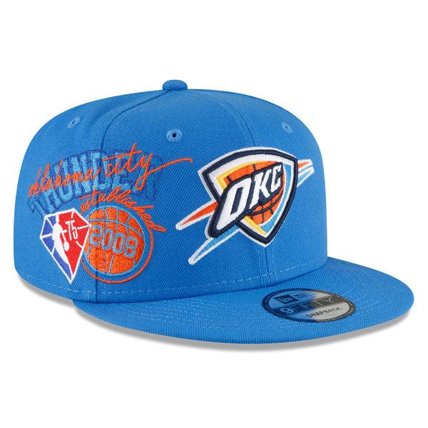 New Era Oklahoma City Thunder '22 Orange White Yellow 9Fifty 950 Patch Snapback