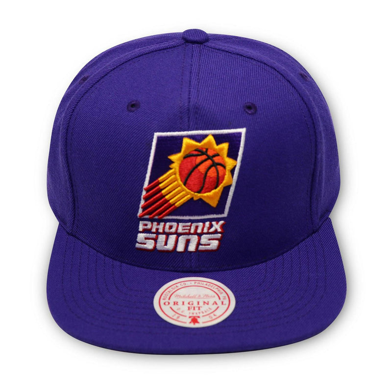 Mitchell And Ness PHOENIX SUNS PURPLE WHITE ORANGE GREEN Patch Snapback Cap Hat