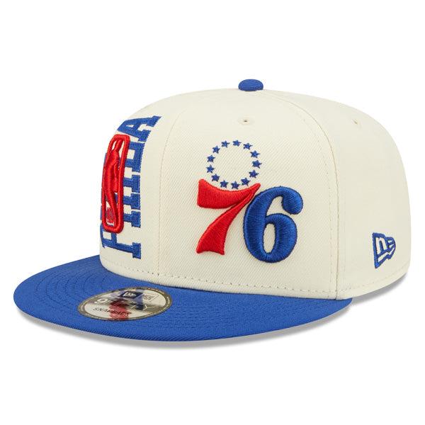 New Era Philadelphia 76ers Cream White Royal Red Gray Black 9Fifty 950 Snapback