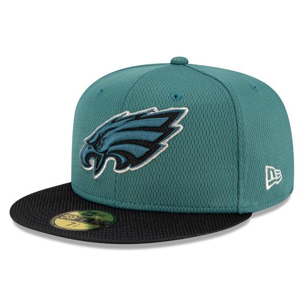 New Era Philadelphia Eagles '21 Green Black 59Fifty 5950 Patch Fitted Cap Hat