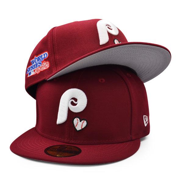 New Era Philadelphia Phillies Maroon White Blue Gray 59Fifty 5950 Patch Fitted