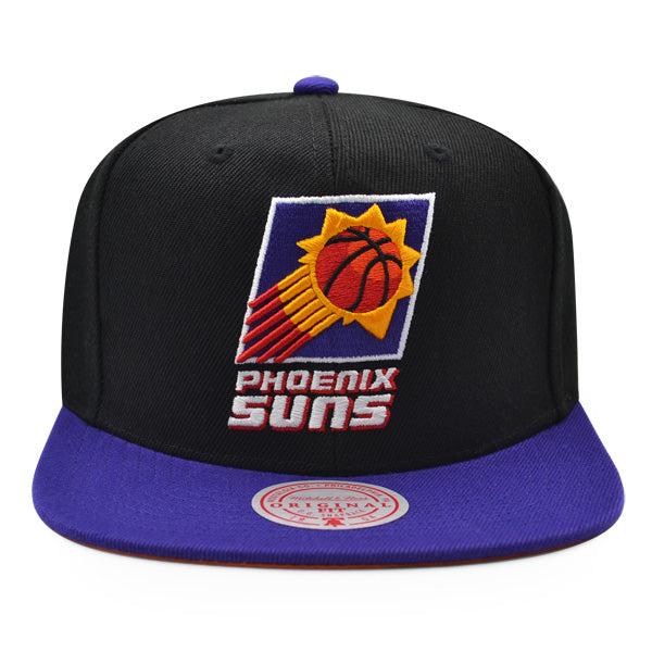 Mitchell And Ness Phoenix Suns CLASSIC Black Purple Orange Patch Snapback Hat