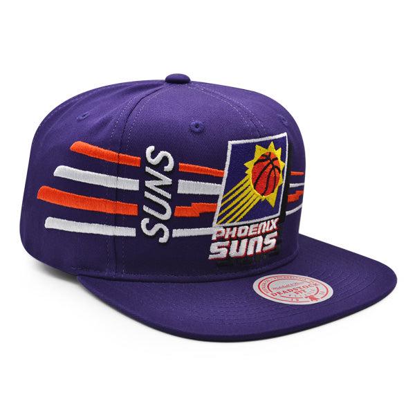 Mitchell And Ness Phoenix Suns RETRO BOLT Purple Orange Green Patch Snapback Hat