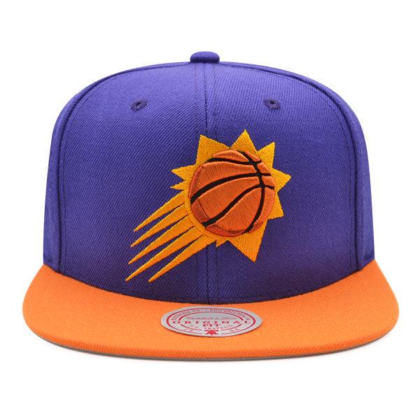 Mitchell And Ness Phoenix Suns BBALL Purple Orange Gray Patch Snapback Cap Hat