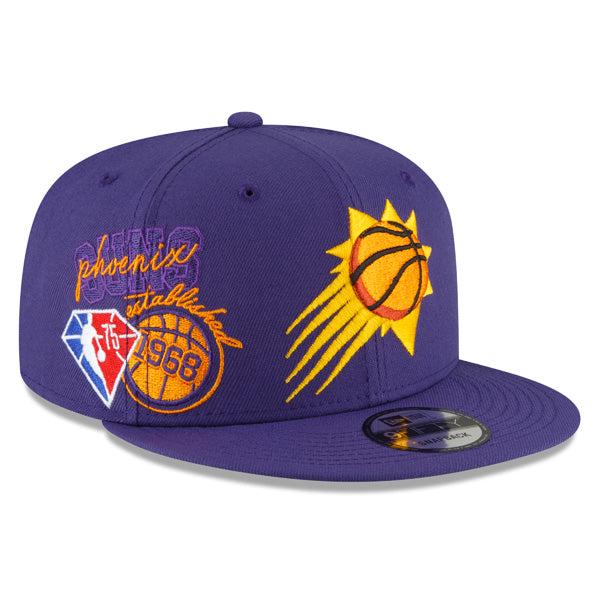 New Era Phoenix Suns '22 Back Half Yellow Orange 9Fifty 950 Patch Snapback Cap