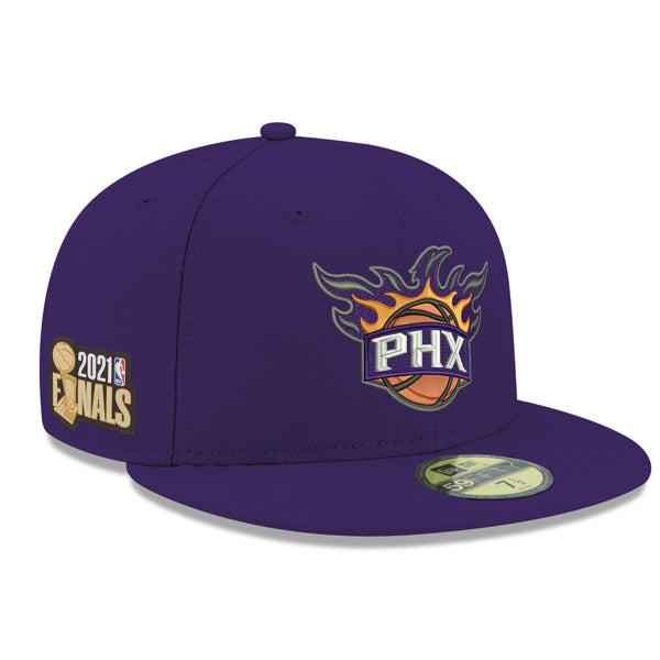 New Era Phoenix Suns '21 Finals Purple Orange 59Fifty 5950 Patch Fitted Cap Hat