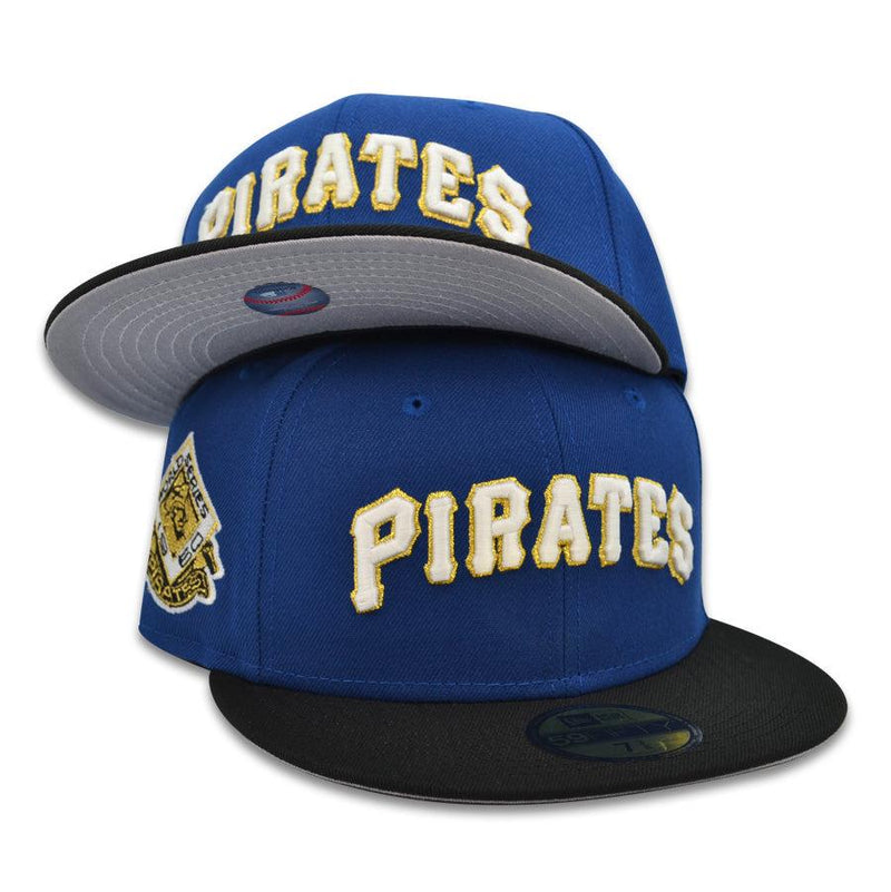 New Era Pittsburgh Pirates '60 WS Black Yellow Gray 59Fifty 5950 Patch Fitted