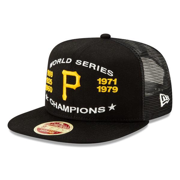 New Era Pittsburgh Pirates Trucker Black Yellow White 9Fifty 950 Patch Snapback
