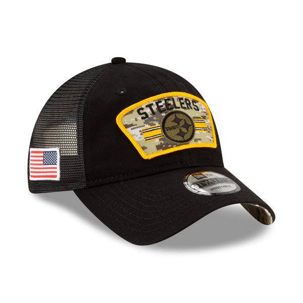 New Era Pittsburgh Steelers '21 USA Flag Yellow Camo Red Blue 9TWENTY Snapback