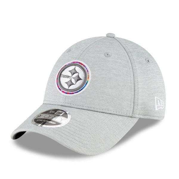 New Era Pittsburgh Steelers '20 NFL Heather Gray White Purple 9FORTY Snapback