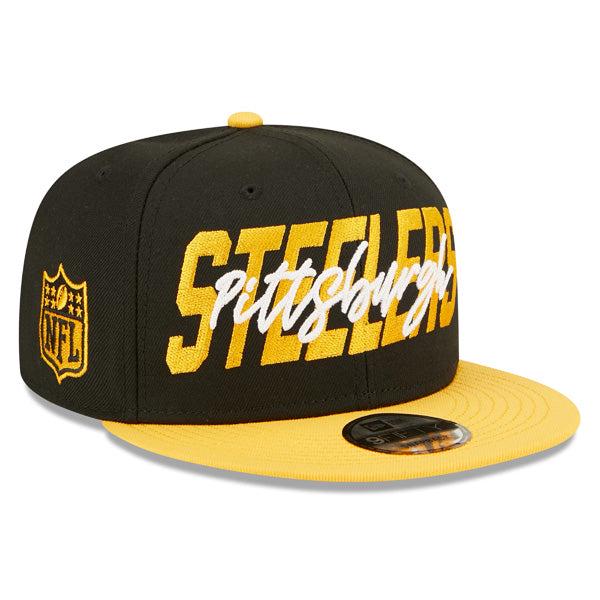 New Era Pittsburgh Steelers '22 Black Yellow White Grey 9Fifty 950 Patch Snapback
