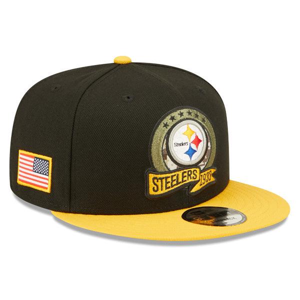 New Era Pittsburgh Steeler '22 Black Yellow  Camo 9Fifty 950 Patch Snapback Hat