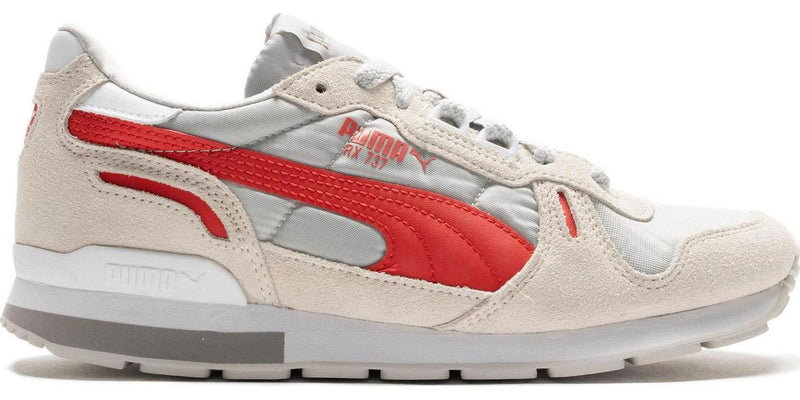 Puma RX 737 OG Red White Beige Gray Suede Multi 38671401 Sneaker Shoe Trainer