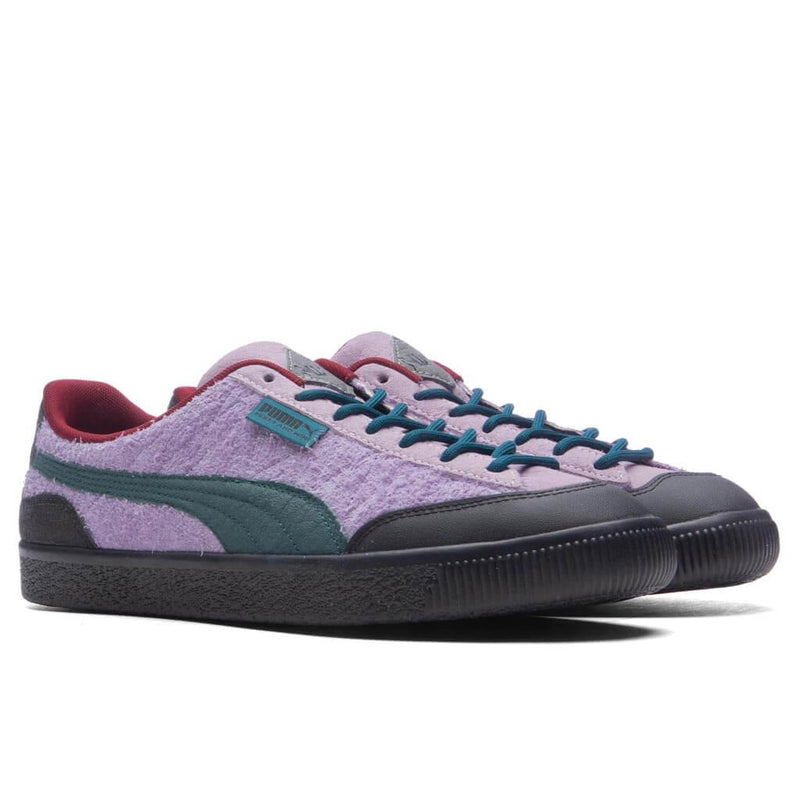 Puma x P.A.M. Clyde Lavender Shock Ocean Tropic Black 396039-01 Shoe Trainer