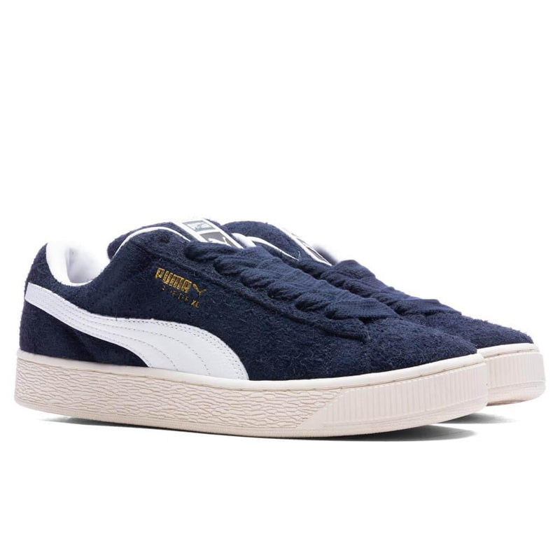 Puma Suede XL Hairy Club Navy Frosted Ivory Blue 397241-01 Shoe Sneaker Trainer