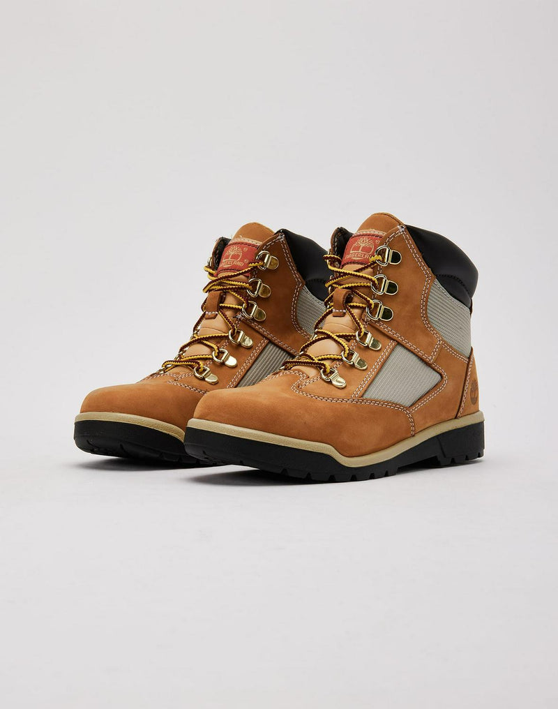 Kids Timberland 6-Inch Field GS Brown Black Grey Snow Rain Boots