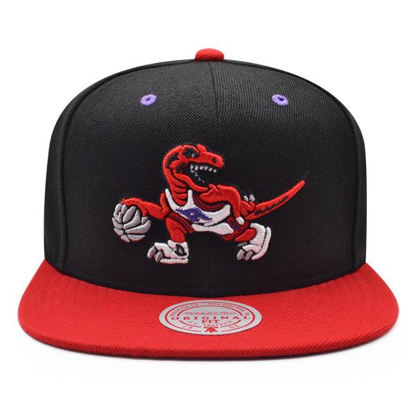 Mitchell And Ness Toronto Raptors RELOAD Black Red Purple Patch Snapback Cap Hat