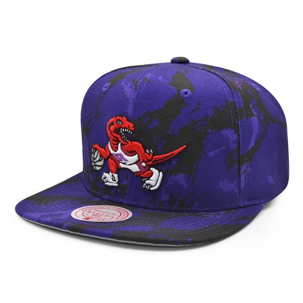 Mitchell And Ness Toronto Raptors DOWN FOR ALL Purple Black Gray Patch Snapback
